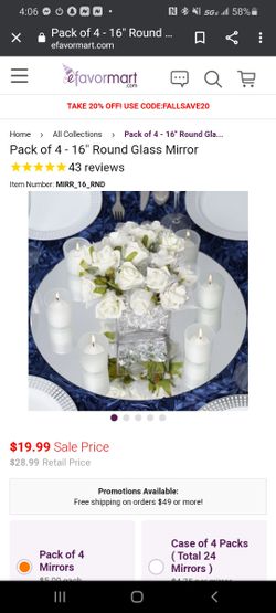 Round decorations mirror