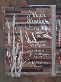 Dexsa House Blessing Wood Plaque