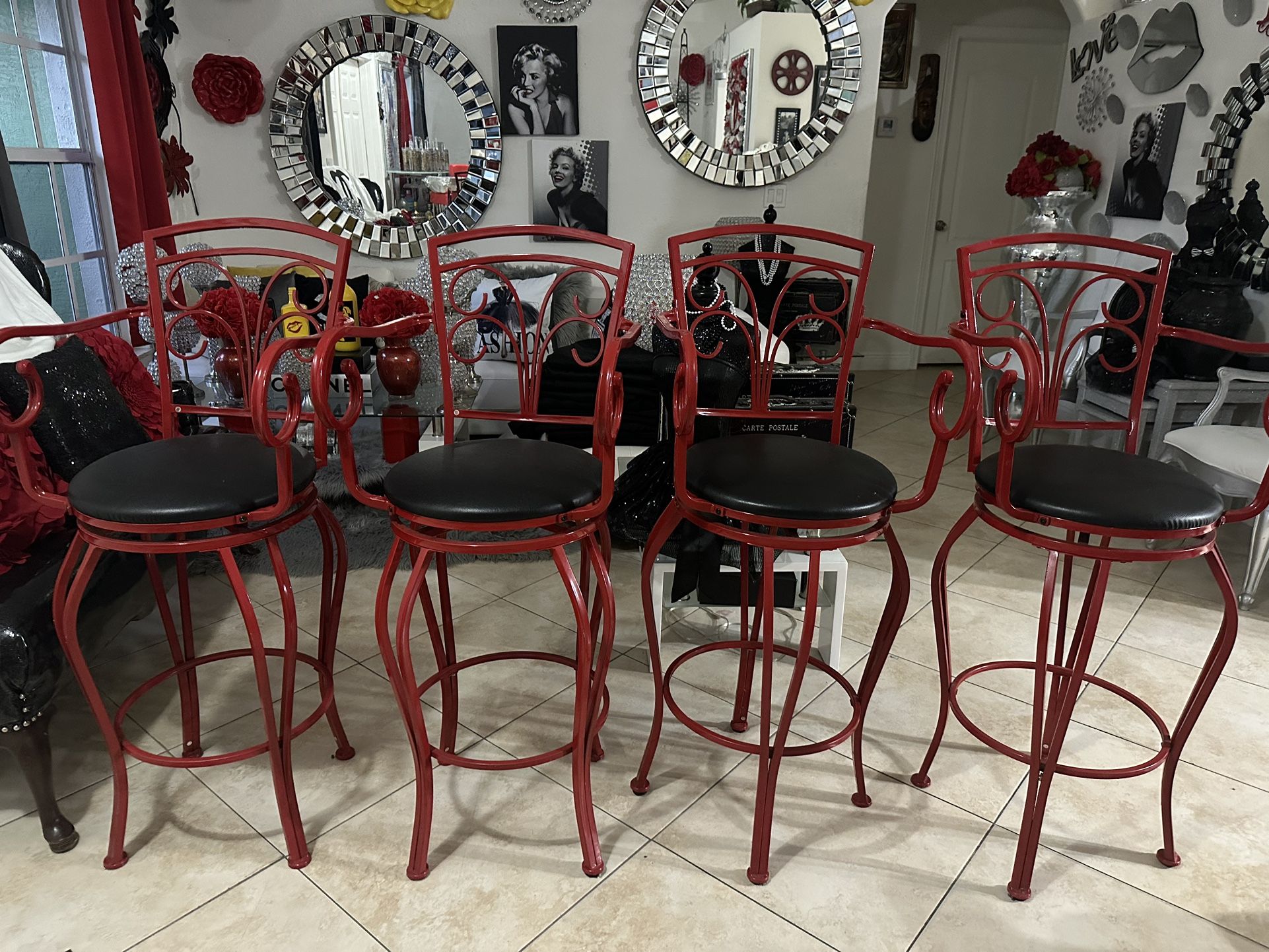 Red Barstools..