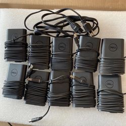 Lot of 50X Genuine Dell 65W 19.5V 3.34A Adapter Charger Big Pin With Power Cable