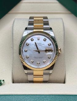 36 NEW 2026 Mother of Pearl Two Tone Yellow Gold