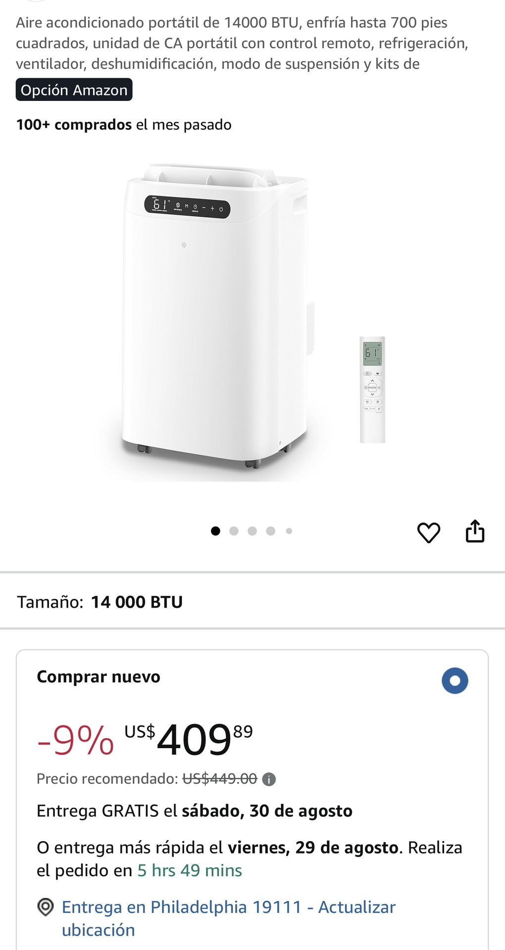 On Sale!! 14,000 BTU Air Portable 