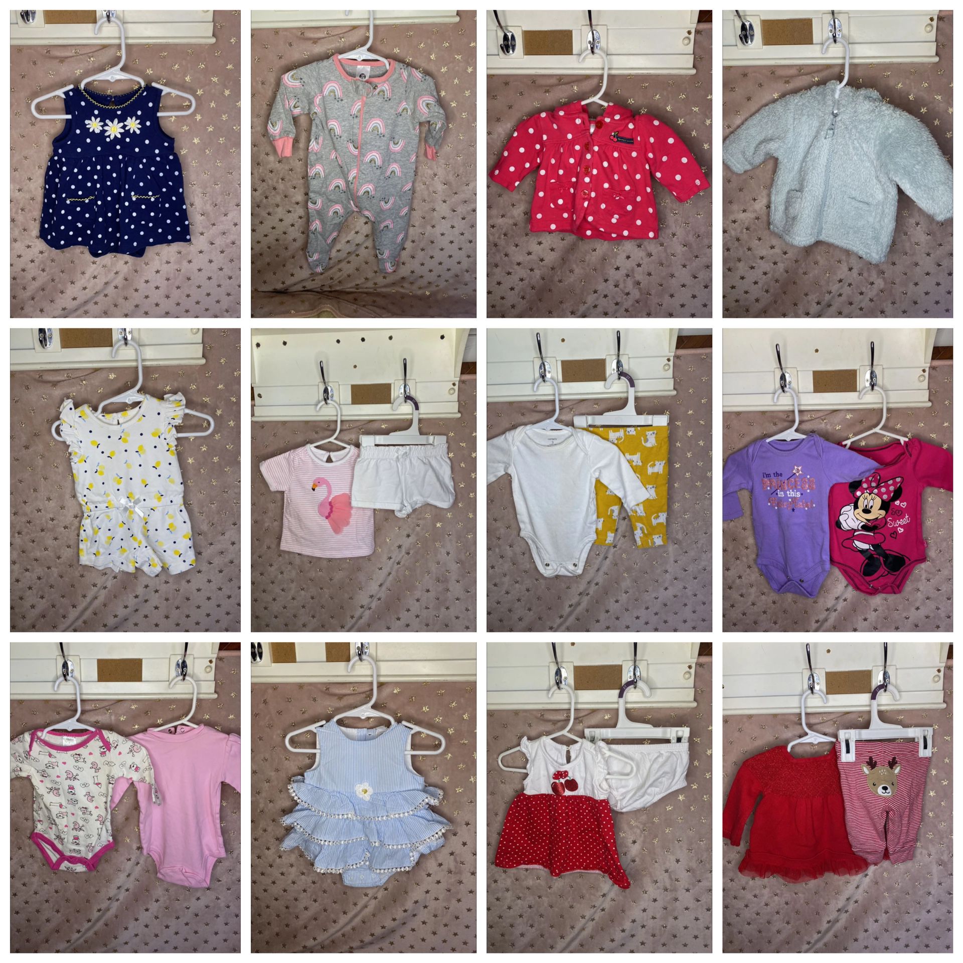 Baby girl 0-3 months clothes lot