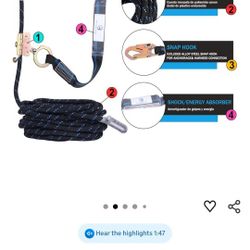 Fall Harness And Safety Rope