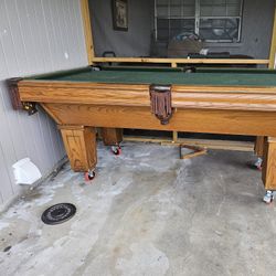 Vintage Pool Table 