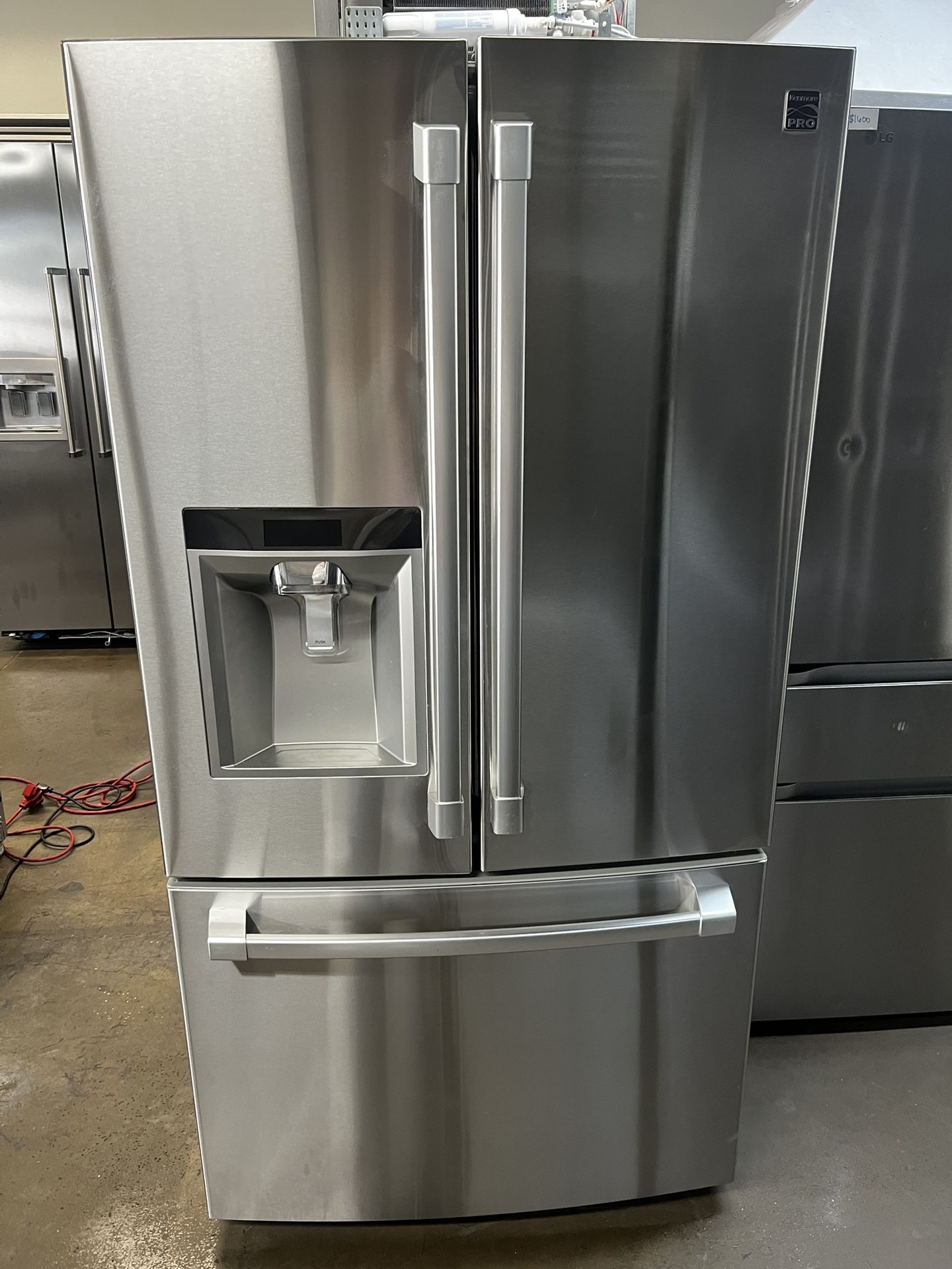 KENMORE PRO STAINLESS STEEL COUNTER DEPTH FRENCH STYLE REFRIGERATOR
