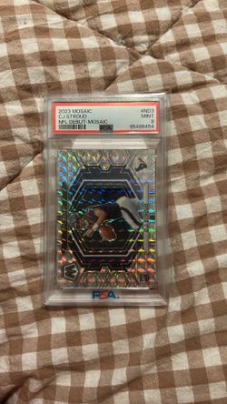 CJ stroud PSA 9 rookie debut sliver mosaic