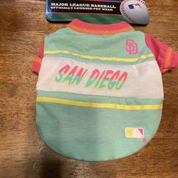 Dog San Diego Padres Jersey Size XS City Connect 2025