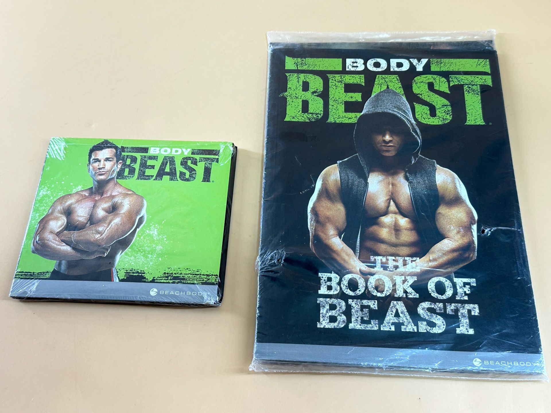 Body Beast New 4 DVDs Set & Workout Strength & Fitness Program Book