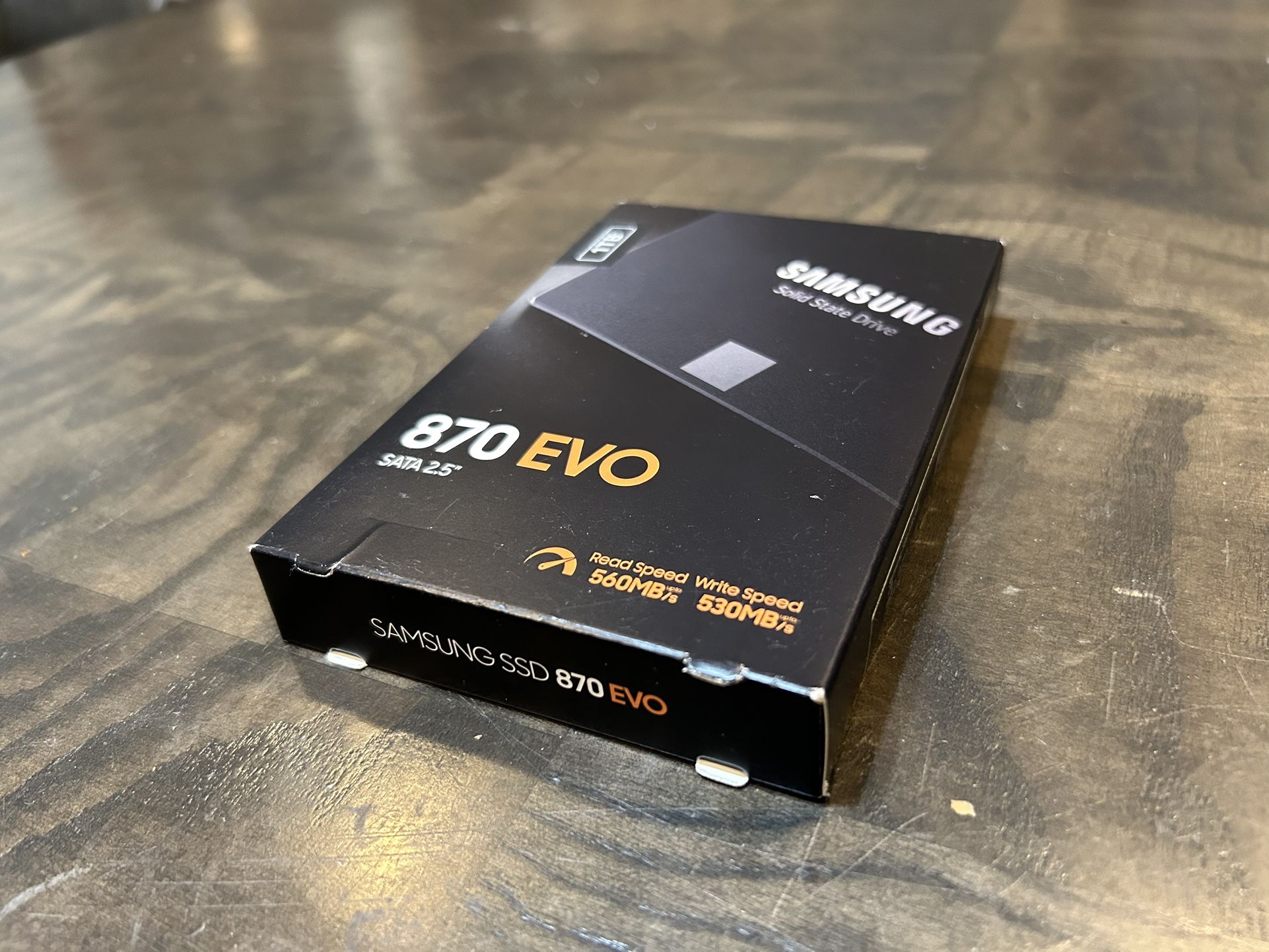 Samsung 870 EVO 1TB 2.5” SATA SSD for laptops desktops AIO storage and other devices