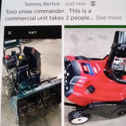 9hp 29 Inch Snowblower.   Commercial Units