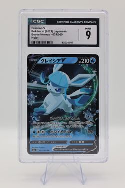 Glaceon V CGC 9 Japanese Holo Pokémon Card