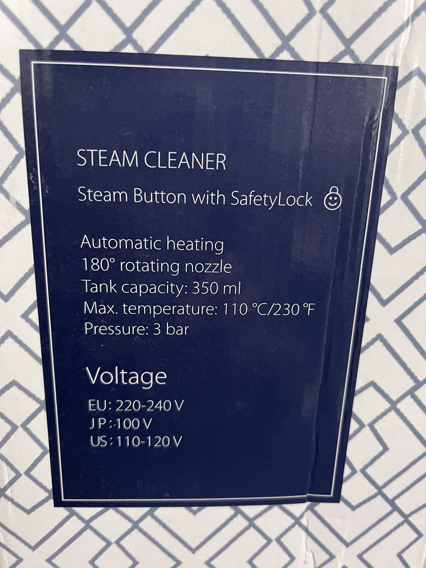 Handheld Pressurized Steam Cleaner 