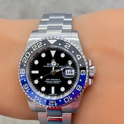2018 Rolex Preowned 40mm Batman  GMT Master II