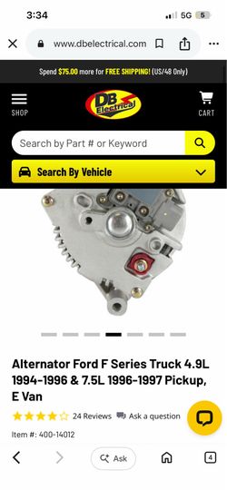 Alternator for various ford vehicles