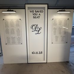 Wedding Seating chart and Memory Board 