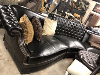 conversation sofa 3 pcs leather and croc