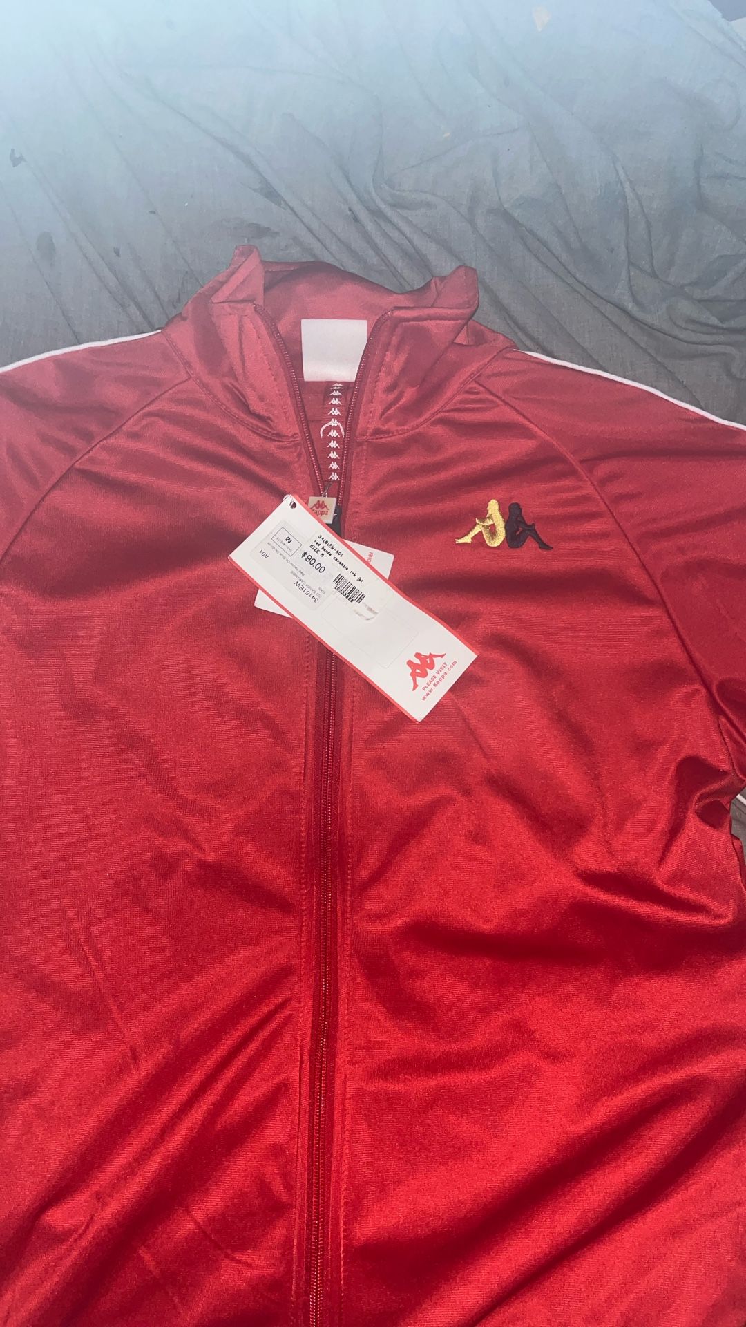 Kappa Trake Hoodie Red Size medium