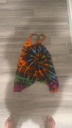 Toddler tye dye romper