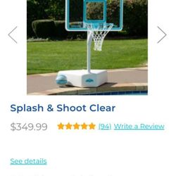 brand new swimming pool basketball hoop splash n shoot