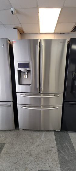 Samsung 4‑Door French Door Fridge – Water & Ice, Stainless