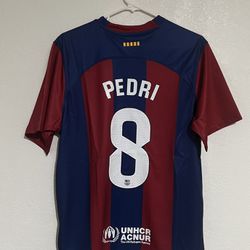 Barcelona 23/24 Pedri #8 Home Jersey Size Medium