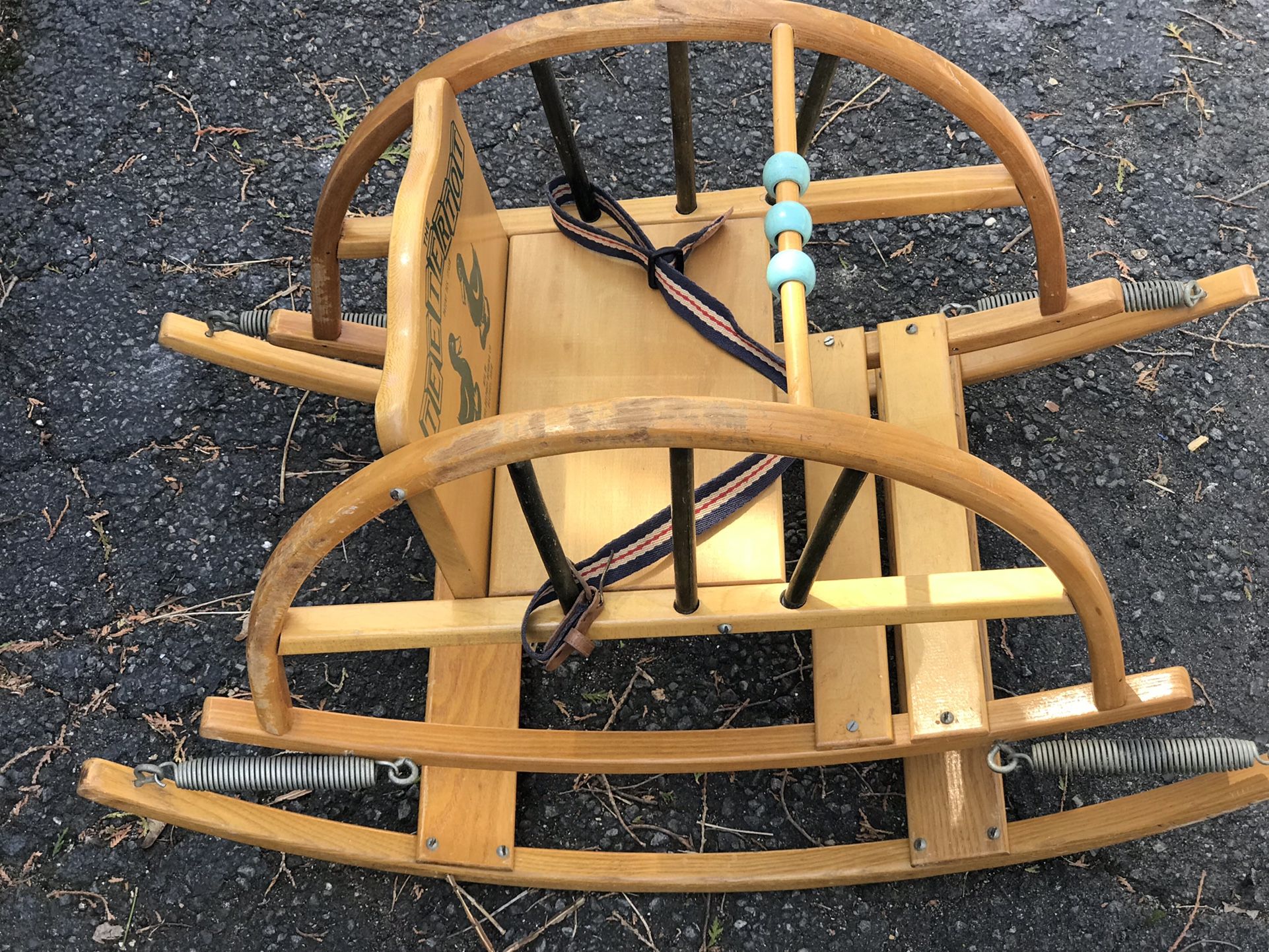 “TeeterTot” Toddler’s rocker