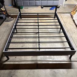 Bed frame with mattress