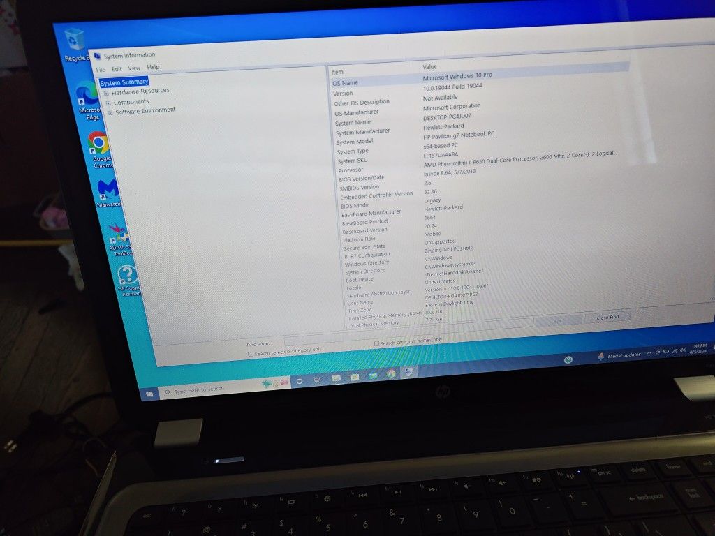 HP pavilion g