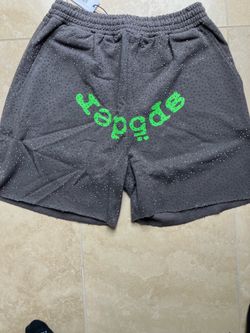 Spider rhinestone shorts
