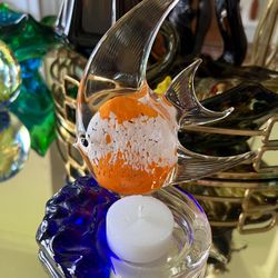 Party lite Murano Style Candle Holder