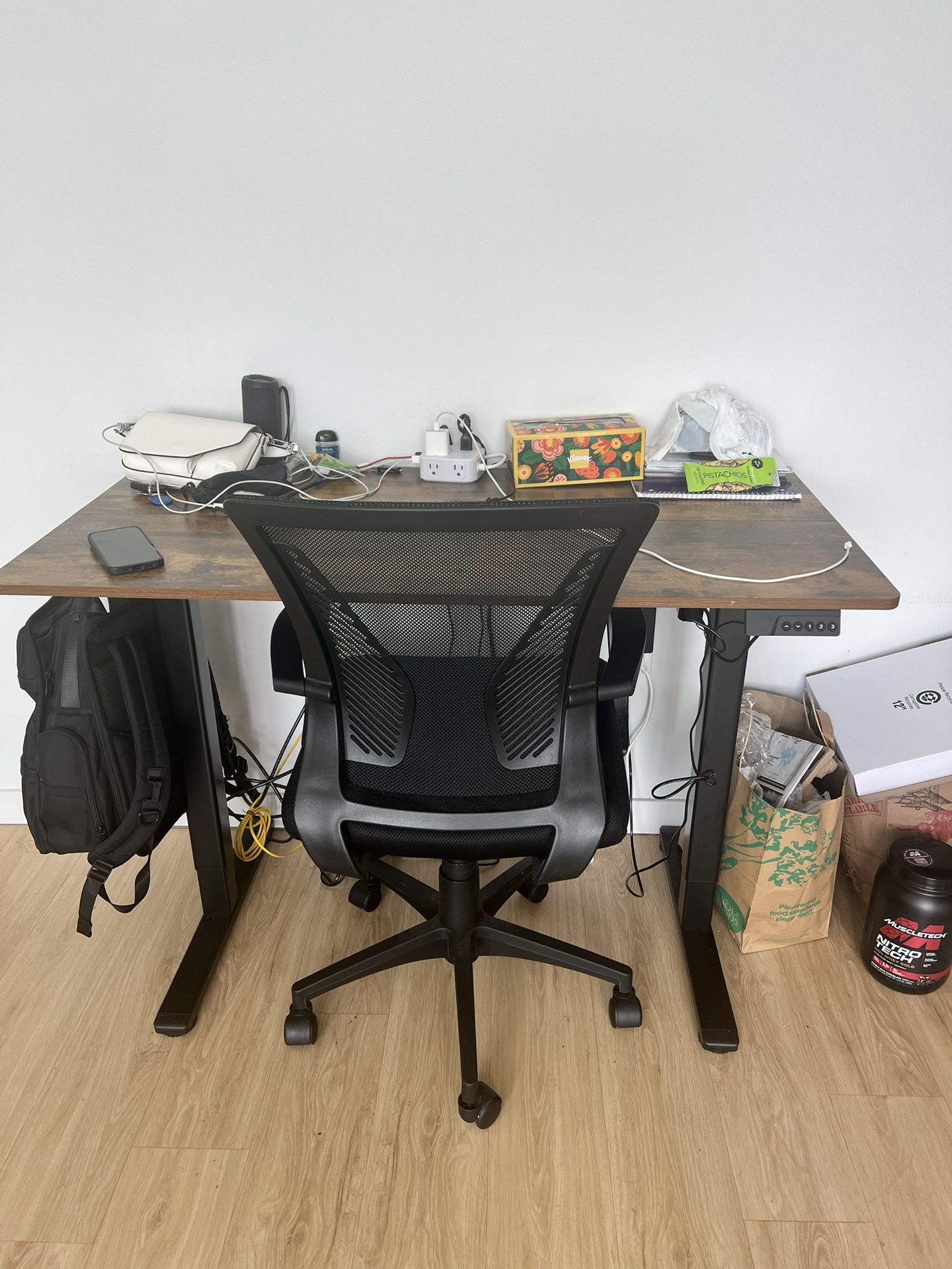 Electric Standing Desk And Chair