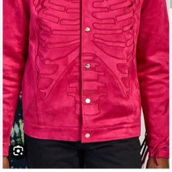 Pink Suede Jacket (Mens XS)