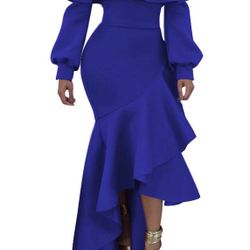 Sexy Royal Blues Dress