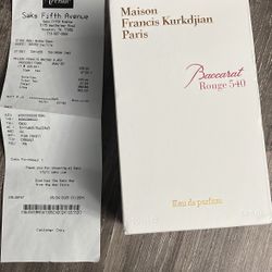 Baccarat Rouge 540 – BRAND NEW, SEALED + Receipt | Luxury Perfume 