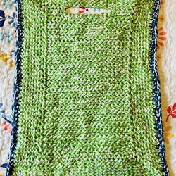 Crocheted car seat/stroller poncho