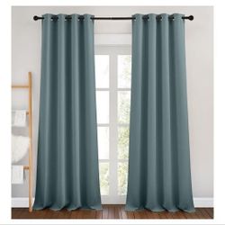 52W X 84L Pair Of Teal Curtains