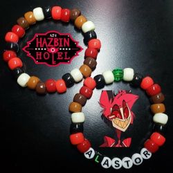 Hazbin Hotel: Alastor Bracelet Set (Handmade)