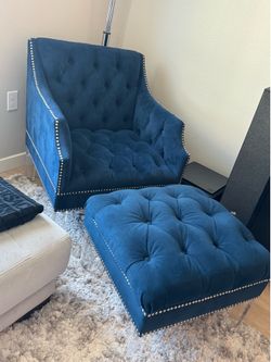 Chair with ottoman