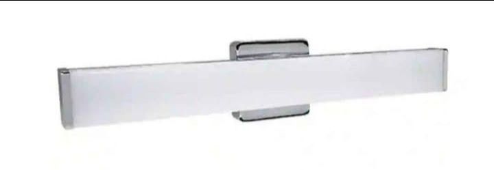 Chrome 24 in.Vanity LED Light Bar 5CCT Damp Rated 20 Watt 1650 LMN in Chrome, Non Directional Install.