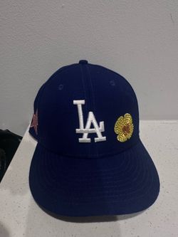 Royal Blue LA Dodgers Crystal Icon Fitted hat size 7 1/4