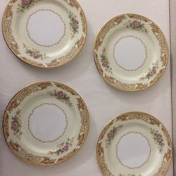 4-Antique China Plates