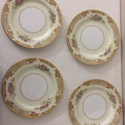 4-Antique China Plates