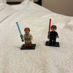 Anakin and Obi Wan LEGO Mini figures 