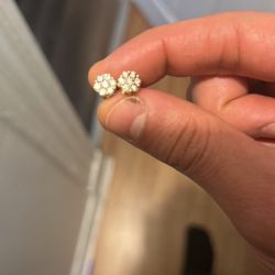 10k Gold Vvs Diamonds Earrings