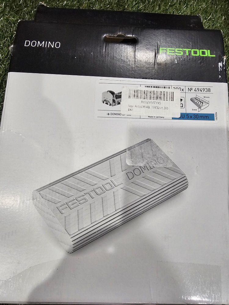 Festool 494938 Domino Tenon, beech wood, 0.197 x 0.748 x 1.181 in, pack of 300 