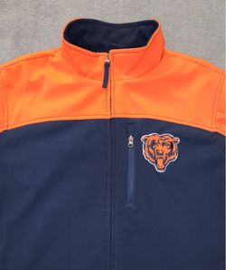 Chicago Bears G-III Jacket Mens Extra Large Blue Orange Full Zip Softshell NFL