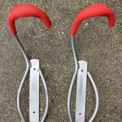 Pair of Bike Bicycle Wall Garage Rack Hooks 