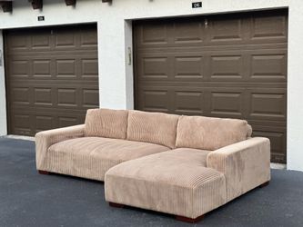 Sectional Sofa/Couch - Corduroy - Delivery Available 🚛