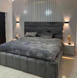 Tufted custom bed same day delivery